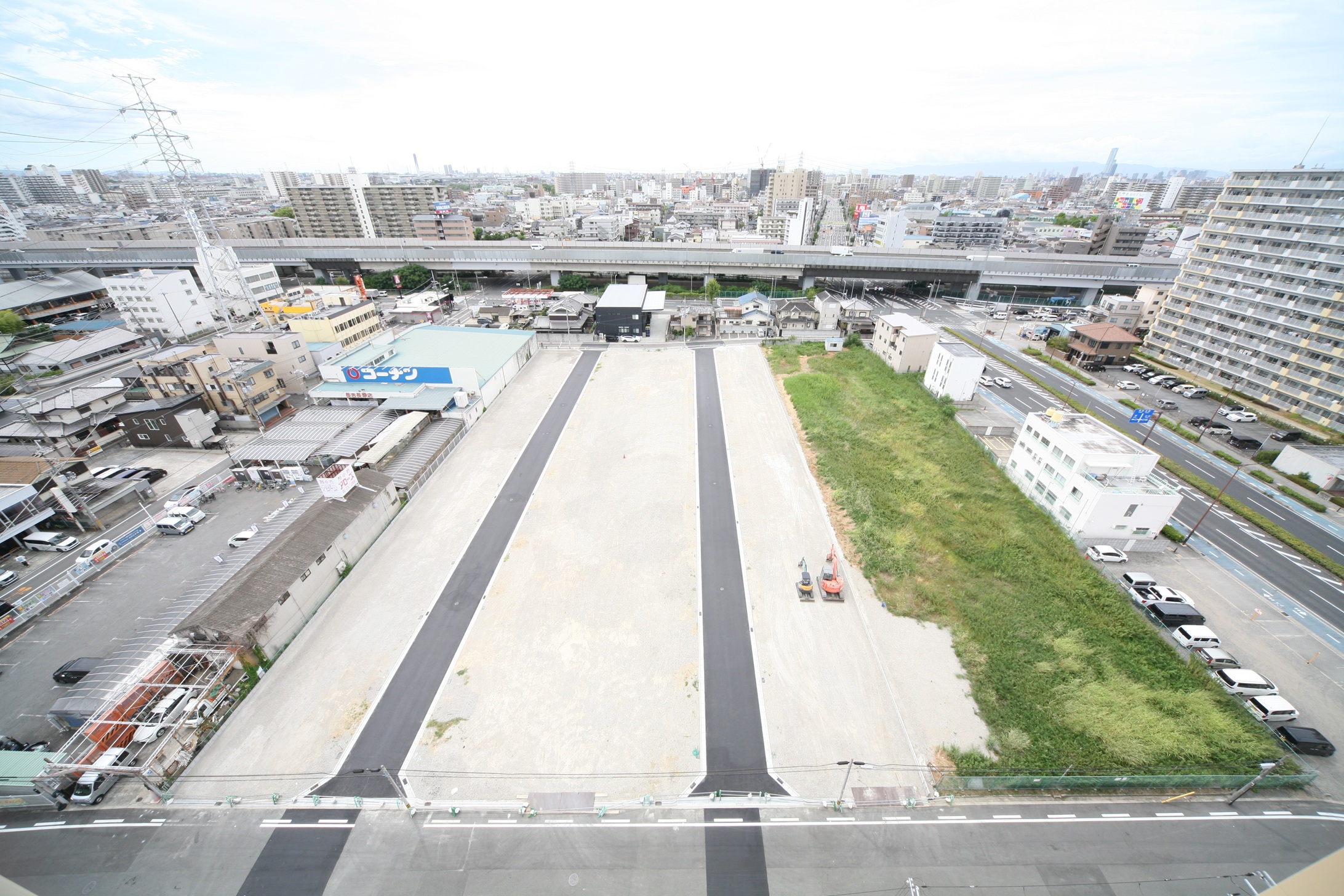 2026.08.27現地の様子（緑の部分にマンションが建築されます）